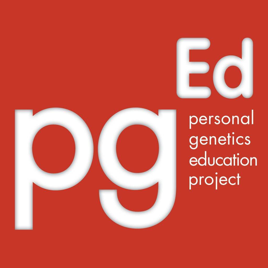 Personal Genetics Education Project logo.